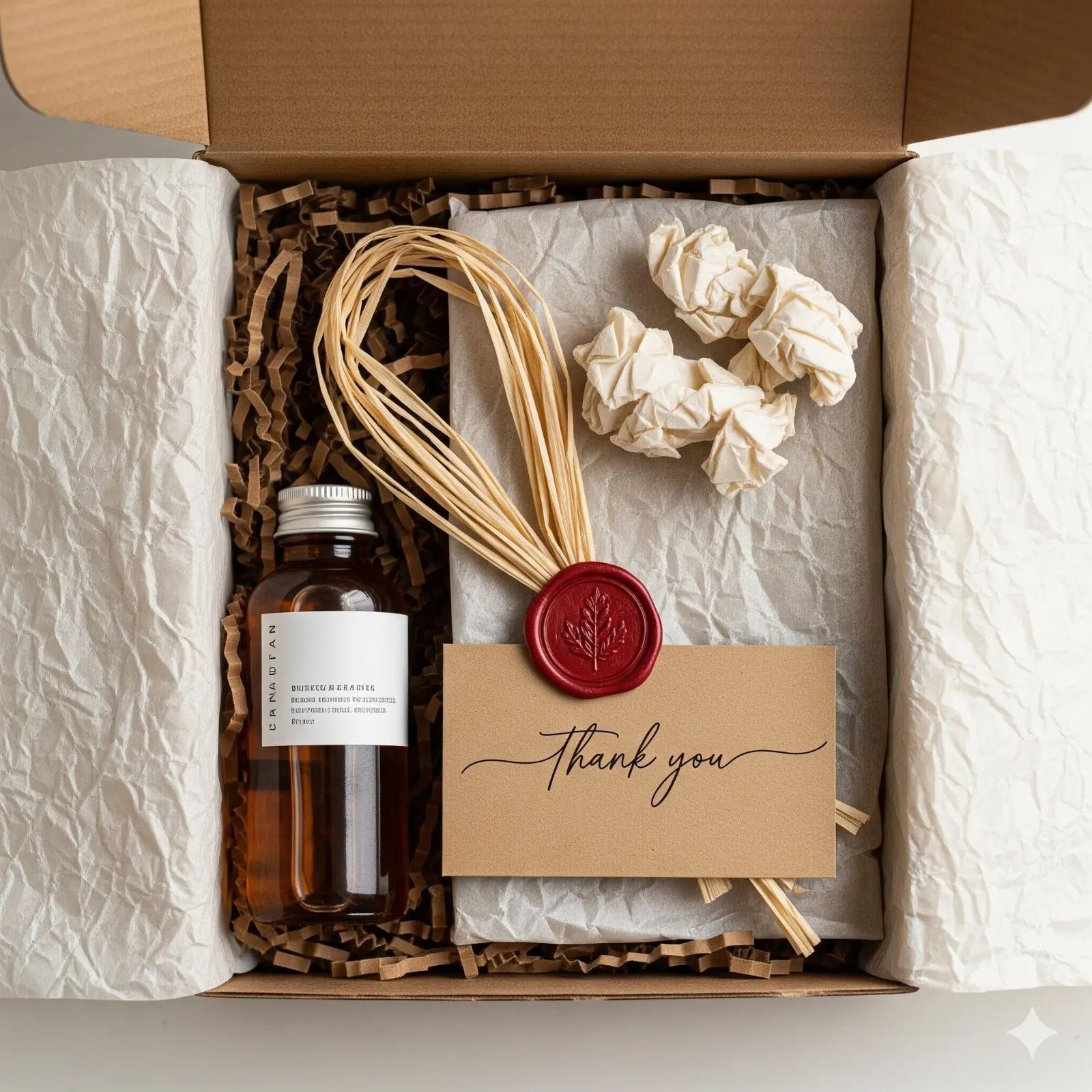 Cliente satisfeito abrindo uma caixa de e-commerce com uma excelente experiência de unboxing.